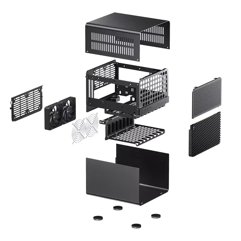 Caja de PC Jonsbo N3 Mini Tower Negra