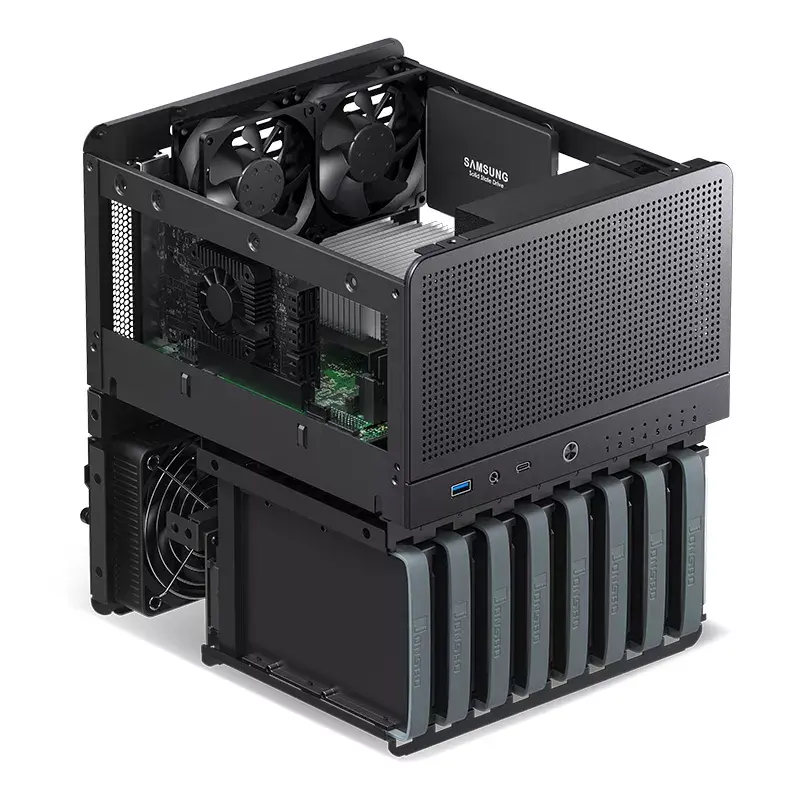 Caja de PC Jonsbo N3 Mini Tower Negra