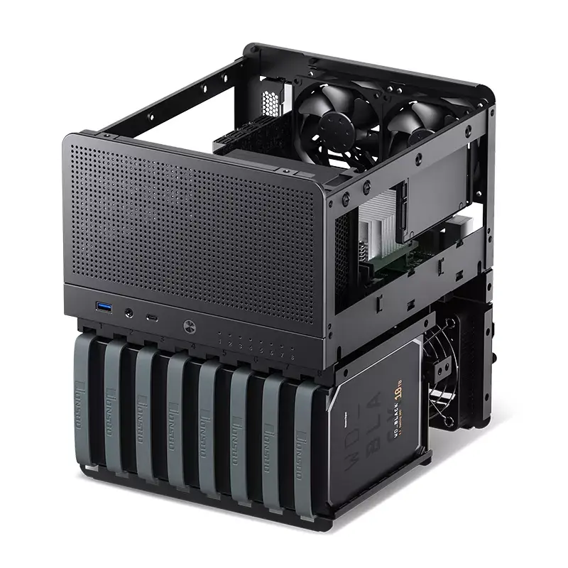Caja de PC Jonsbo N3 Mini Tower Negra