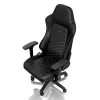 noblechairs HERO silla gaming, piel sintética PU, negro/blanco platino