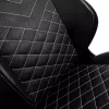 noblechairs HERO silla gaming, piel sintética PU, negro/blanco platino