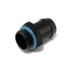 Racor de tubería XSPC — construcción de latón negra y azul