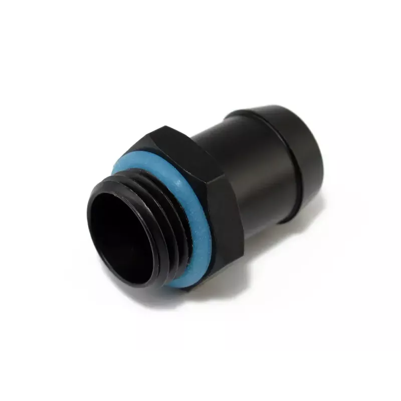 Racor de tubería XSPC — construcción de latón negra y azul