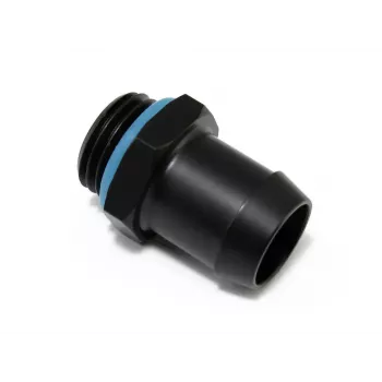 Racor de tubería XSPC — construcción de latón negra y azul