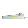 Glorious Gaming GMMK 3 PRO 75% Barebones Wired Silver - US, 75%, Cableado, USB, RGB LED, Plata