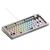 Glorious Gaming GMMK 3 PRO 75% Barebones Wired Silver - US, 75%, Cableado, USB, RGB LED, Plata