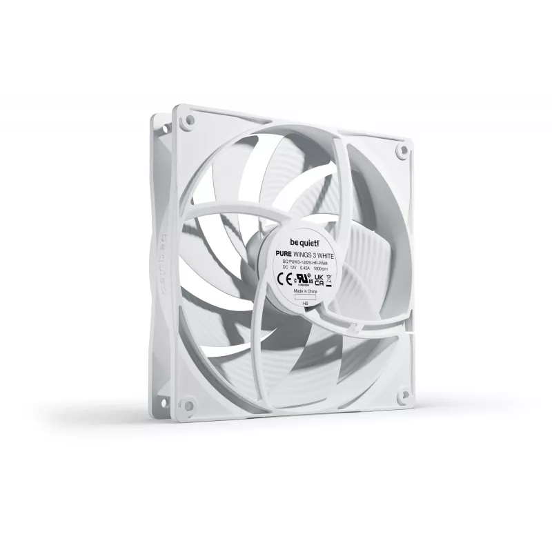 be quiet! Pure Wings 3 140mm PWM High-Speed Ventilador de PC blanco 14 cm 1 unidad