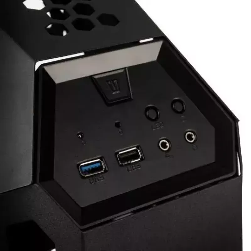 Caja PC Kolink Big Chungus Shredded Midi Tower negra
