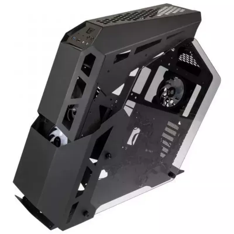Caja PC Kolink Big Chungus Shredded Midi Tower negra