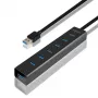 Axagon HUE-SA7BP 7x USB 3.0 HUB DE CARGA ALU negro incl. fuente de alimentación