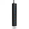 Axagon HUE-SA7BP 7x USB 3.0 HUB DE CARGA ALU negro incl. fuente de alimentación