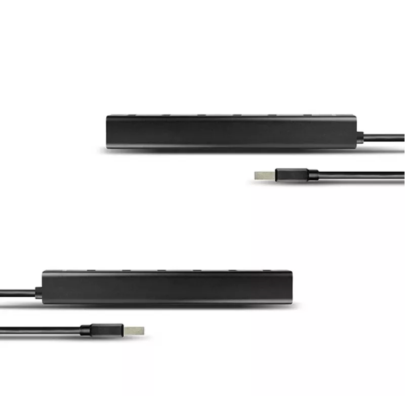 Axagon HUE-SA7BP 7x USB 3.0 HUB DE CARGA ALU negro incl. fuente de alimentación