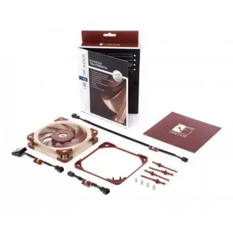 Noctua NF-A12x25 ULN ventilador de caja de 120 mm, 3 pines, 1200 rpm, 55,7 m³/h, 12,1 dB(A), Sterrox, beige/marrón