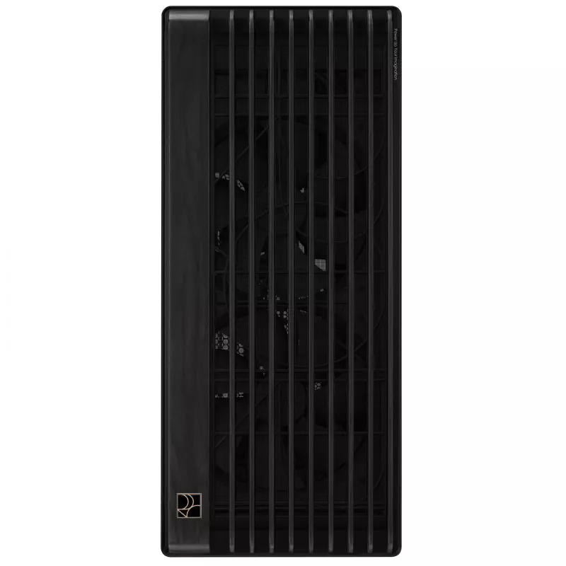 ASUS ProArt PA602 Wood Edition caja de PC Midi Tower, E-ATX, tarjeta gráfica de hasta 450 mm, disipador de CPU de hasta 190 mm, 4 × 3,5" + 4 × 2,5" bahías, USB-C, negra