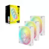 Kit de inicio de ventiladores CORSAIR iCue Link Lx120 RGB 120 mm PWM - blanco