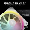 Kit de inicio de ventiladores CORSAIR iCue Link Lx120 RGB 120 mm PWM - blanco