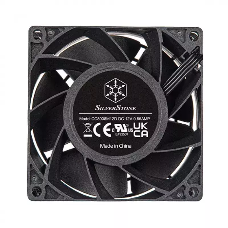 SilverStone FHS 80X ventilador PWM, 80 mm