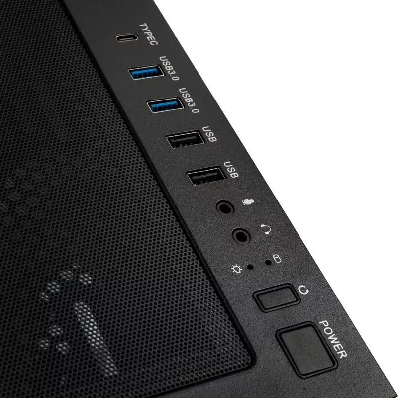 Carcasa de PC Kolink Unity Peak ARGB torre Midi negra