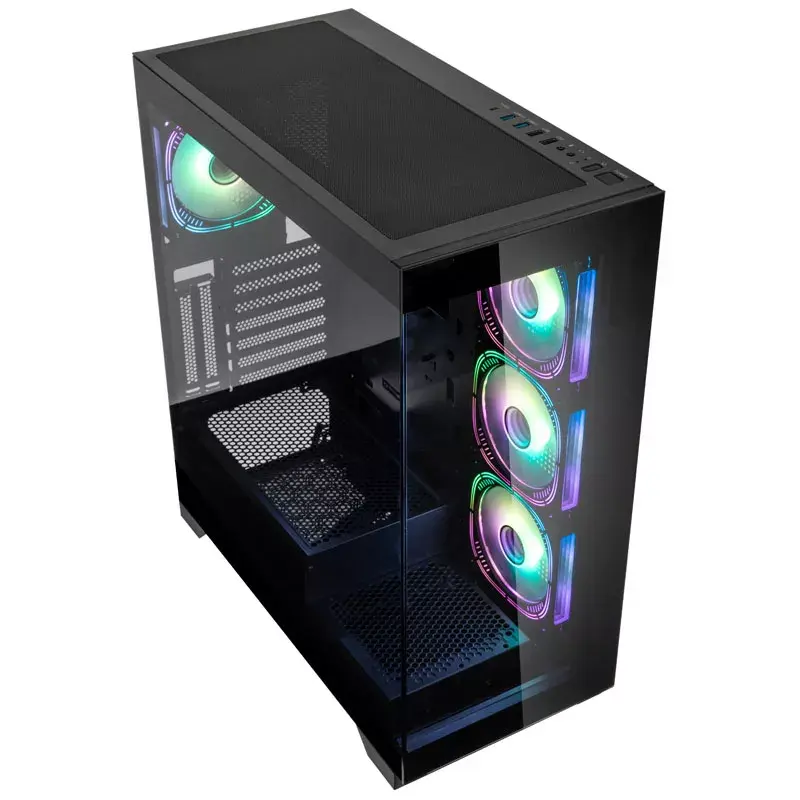 Carcasa de PC Kolink Unity Peak ARGB torre Midi negra