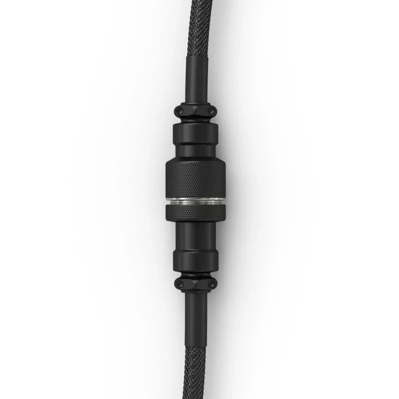 Glorious Gaming Glorious GMMK cable espiral Phantom negro, negro, 1,4 m, 1 ud., Glorious Gaming, USB Type-A, USB Type-C, Aviator