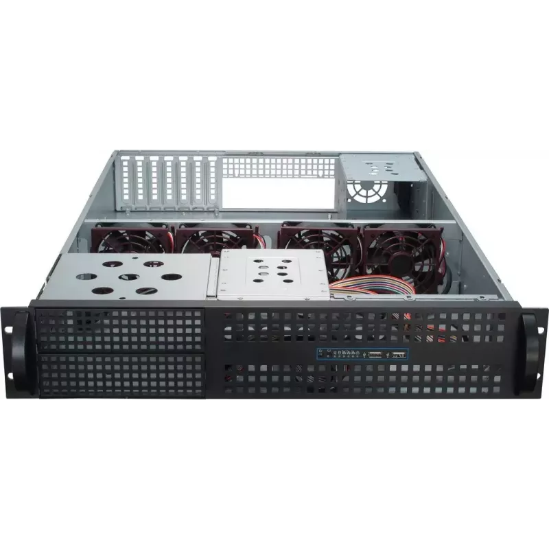 Carcasa para servidor Inter-Tech 2U-2129N rack negro, plata