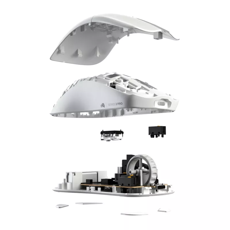 Ratón gaming Glorious Glorious Series 2 PRO 4K/8K Hz inalámbrico – blanco