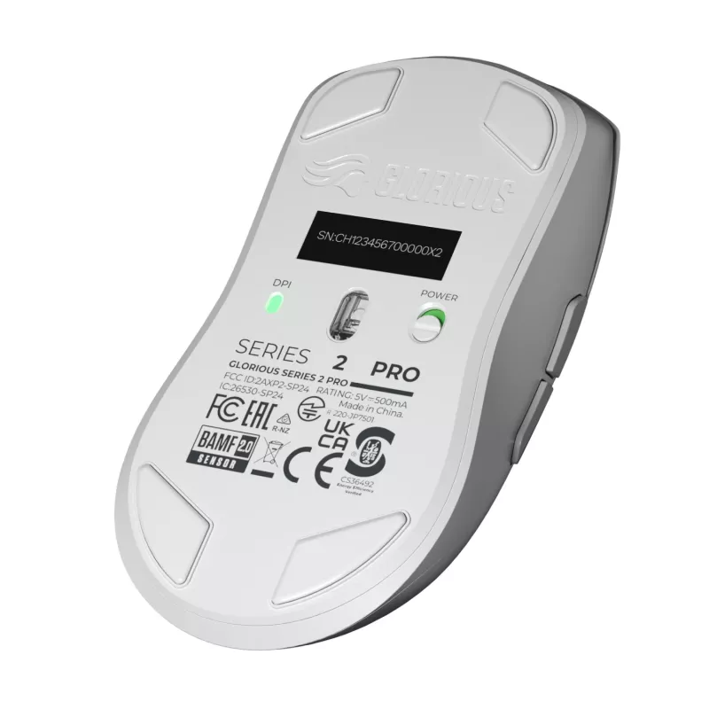 Ratón gaming Glorious Glorious Series 2 PRO 4K/8K Hz inalámbrico – blanco