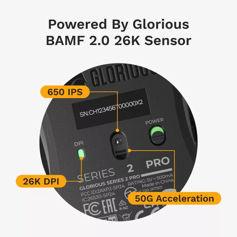 Ratón gaming Glorious Glorious Series 2 PRO 4K/8K Hz inalámbrico – blanco