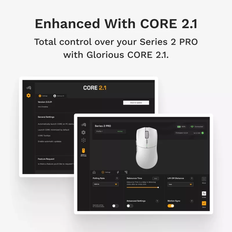 Ratón gaming Glorious Glorious Series 2 PRO 4K/8K Hz inalámbrico – blanco