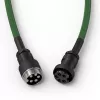Cable espiral Glorious Gaming Glorious GMMK Forest Rain, verde, 1,4 m, 1 ud., Glorious Gaming, USB Type-A, USB Type-C, Aviator