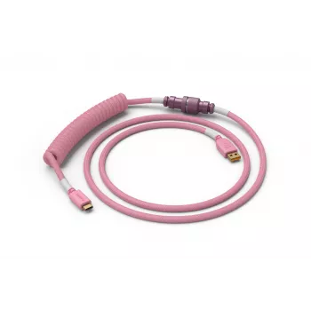 Cable espiral Glorious Gaming rosa 1,37 m