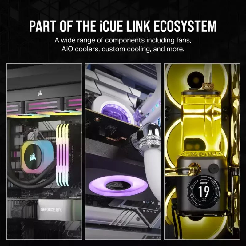 Ventilador Corsair iCUE LINK RX120 RGB 12 cm 400-2100 rpm rodamiento magnético