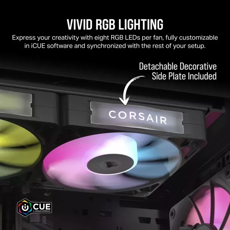 Ventilador Corsair iCUE LINK RX120 RGB 12 cm 400-2100 rpm rodamiento magnético