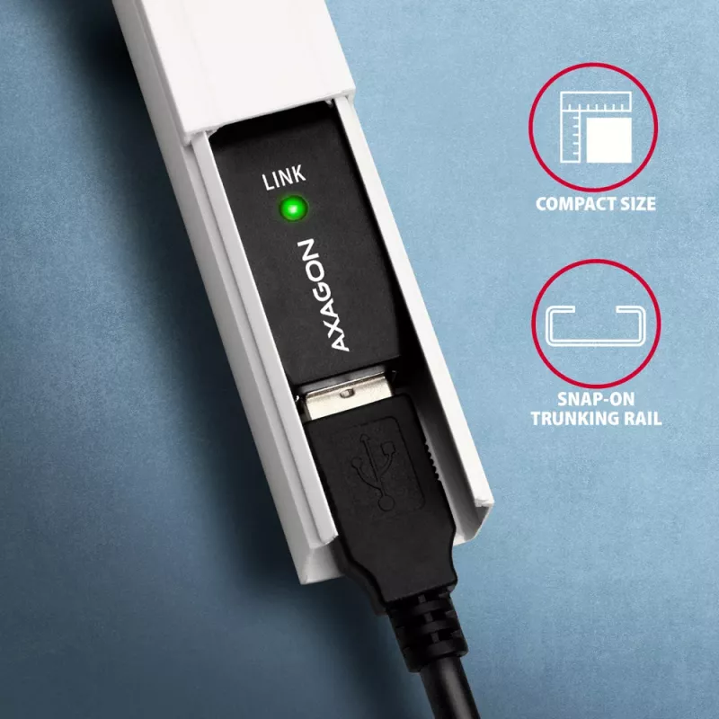 Cable alargador/repetidor activo Axagon ADR-215 USB 2.0 A macho -> A hembra 15 m