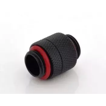 Bitspower BP-CBRG adaptador recto G1/4 macho a G1/4 macho, giratorio, negro carbono