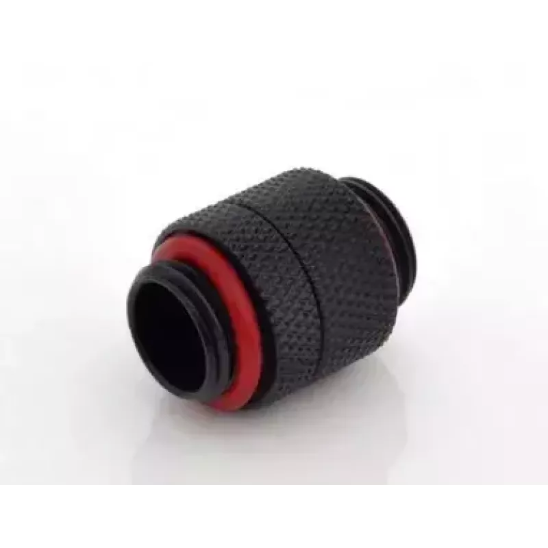 Bitspower BP-CBRG adaptador recto G1/4 macho a G1/4 macho, giratorio, negro carbono