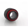Bitspower BP-CBRG adaptador recto G1/4 macho a G1/4 macho, giratorio, negro carbono