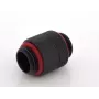Bitspower BP-CBRG adaptador recto G1/4 macho a G1/4 macho, giratorio, negro carbono