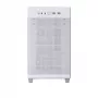 Carcasa de PC ASUS AP201 PRIME CASE TG BLANCA Mini Tower — micro ATX, cristal templado, 3 bahías de 3,5