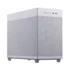 Carcasa de PC ASUS AP201 PRIME CASE TG BLANCA Mini Tower — micro ATX, cristal templado, 3 bahías de 3,5