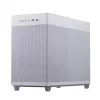 Carcasa de PC ASUS AP201 PRIME CASE TG BLANCA Mini Tower — micro ATX, cristal templado, 3 bahías de 3,5
