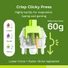 Interruptores mecánicos Glorious Raptor Clicky – 36 unidades