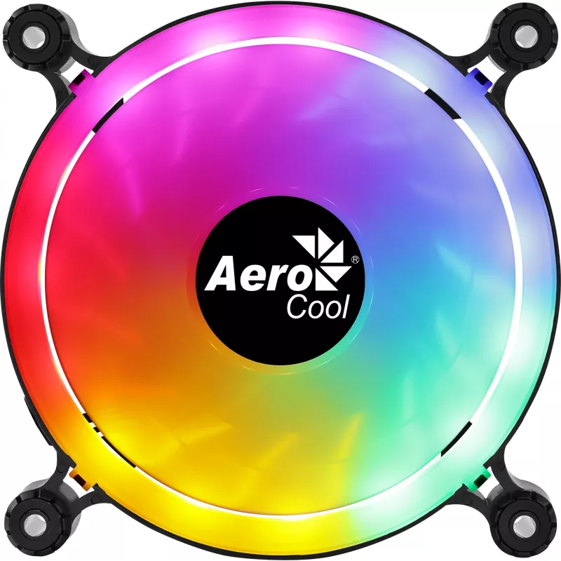 Aerocool PGS Spectro 12 FRGB ventilador de caja de 120 mm, negro / translúcido
