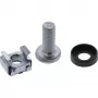 Set de tuercas de jaula InLine M6 20 tuercas de jaula + 20 arandelas + 20 tornillos