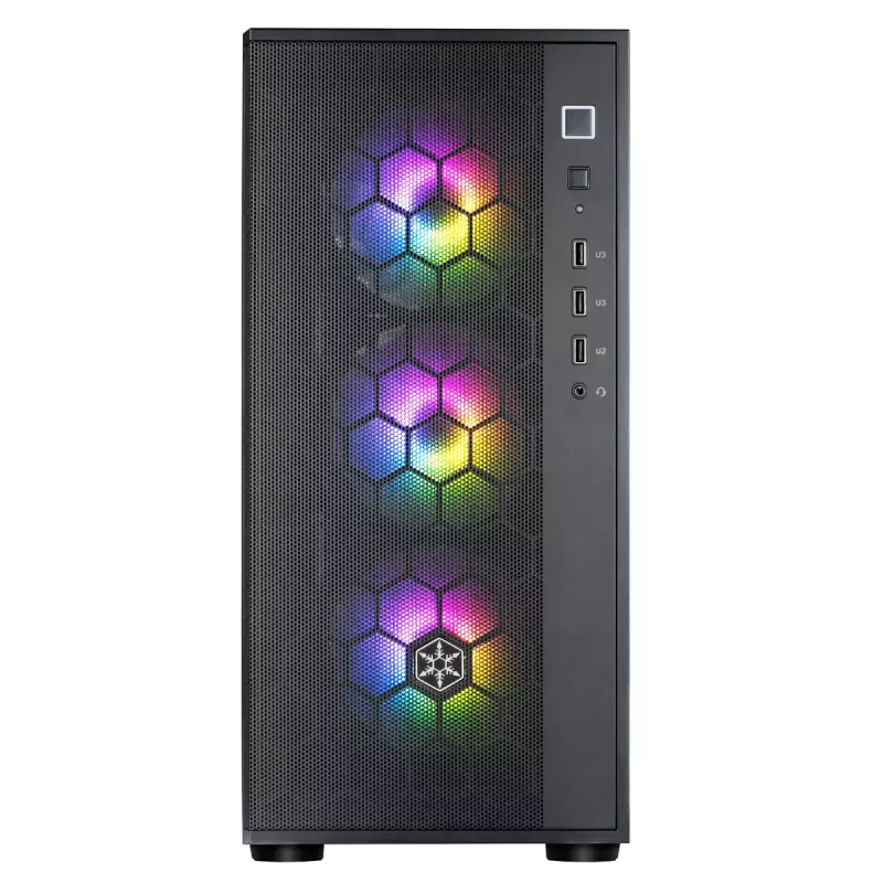 Carcasa de PC Silverstone FARA R1 Midi Tower negra