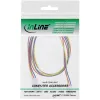 Alargador de cable para ventilador InLine 3 pines conector macho/hembra Molex longitud 0,60 m