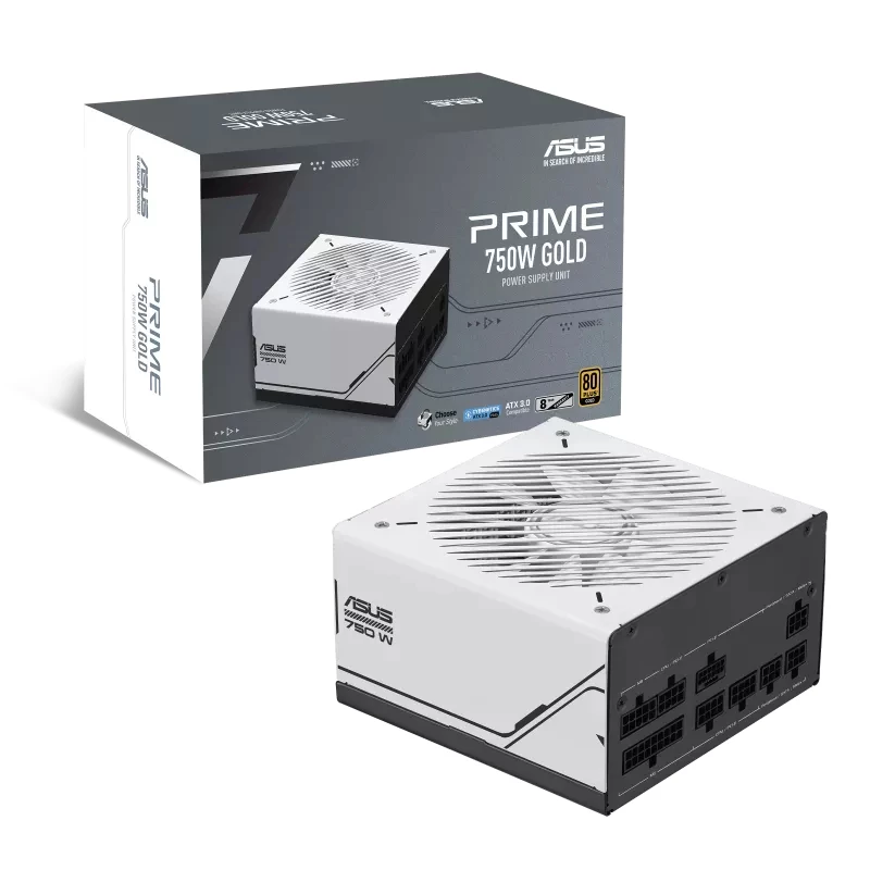 Fuente de alimentación ASUS Prime 750W Gold ( AP-750G ) 20+4 pines ATX ATX negra, blanca