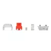 Interruptores para teclado GLORIOUS Fox HE — 36 unidades, policarbonato, rojo translúcido, compatible con GMMK 3 HE
