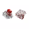 Interruptores para teclado GLORIOUS Fox HE — 36 unidades, policarbonato, rojo translúcido, compatible con GMMK 3 HE