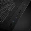 Caja de PC Kolink Observatory Y AMD SE ARGB semitorre negra, transparente